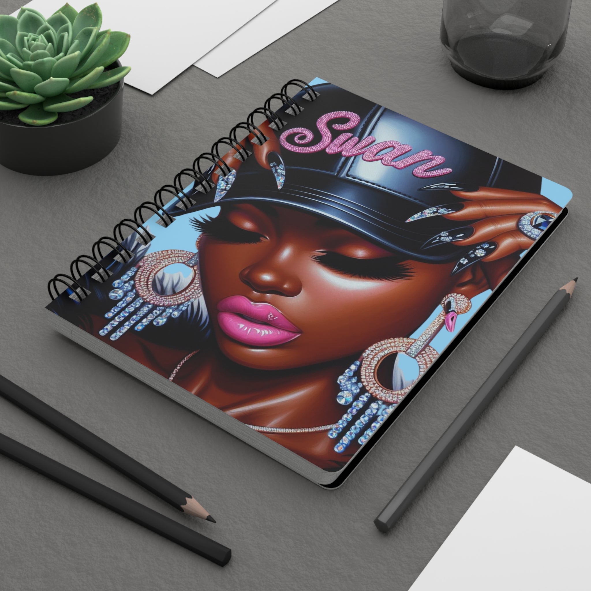 Sigma Beta Xi | She Shimmers Spiral Bound Journal