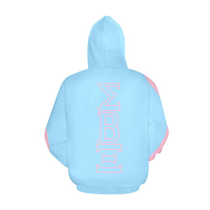 Sigma Beta Xi - Into the Pink & Blue Hoodie (Large Sizes)