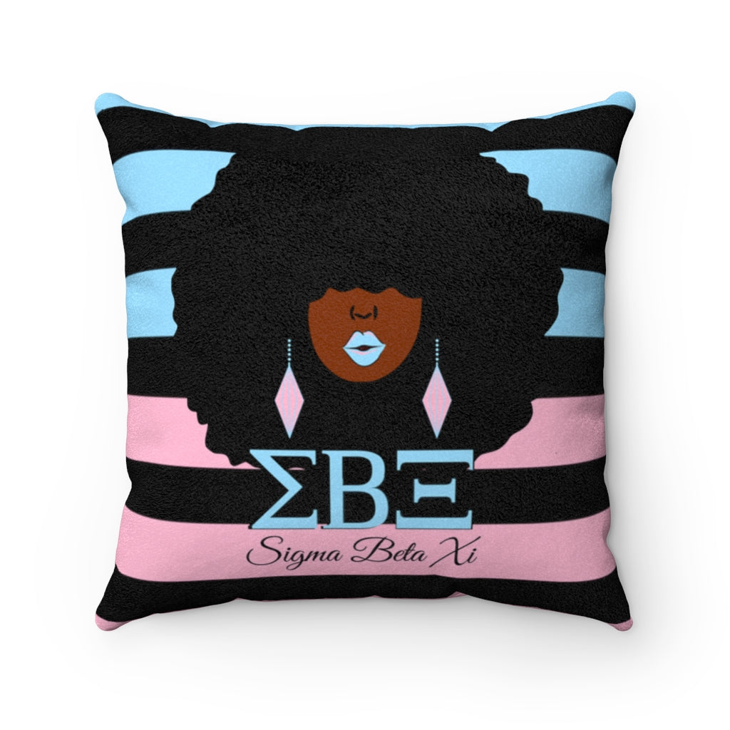 Sigma Beta Xi | Beautiful Lady Square Pillow