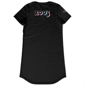 Sigma Beta Xi 2003 T-Shirt Dress - Black