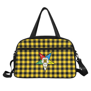 OES Gingham Travel Bag - Yellow