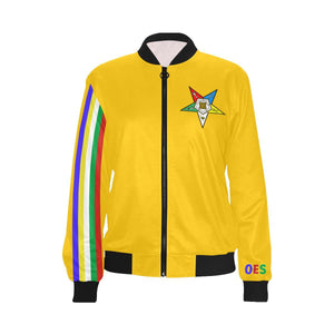 OES LOVE YELLOW Bomber Jacket - Strong Girl Tees