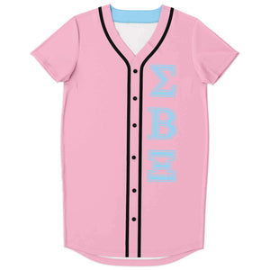 Sigma Beta Xi | Pink Baseball Jersey Dress