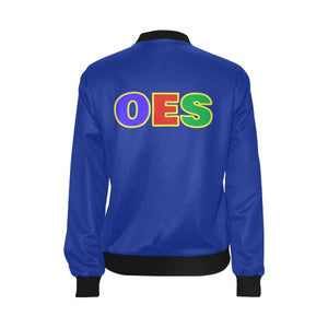 OES LOVE BLUE Bomber Jacket - Strong Girl Tees