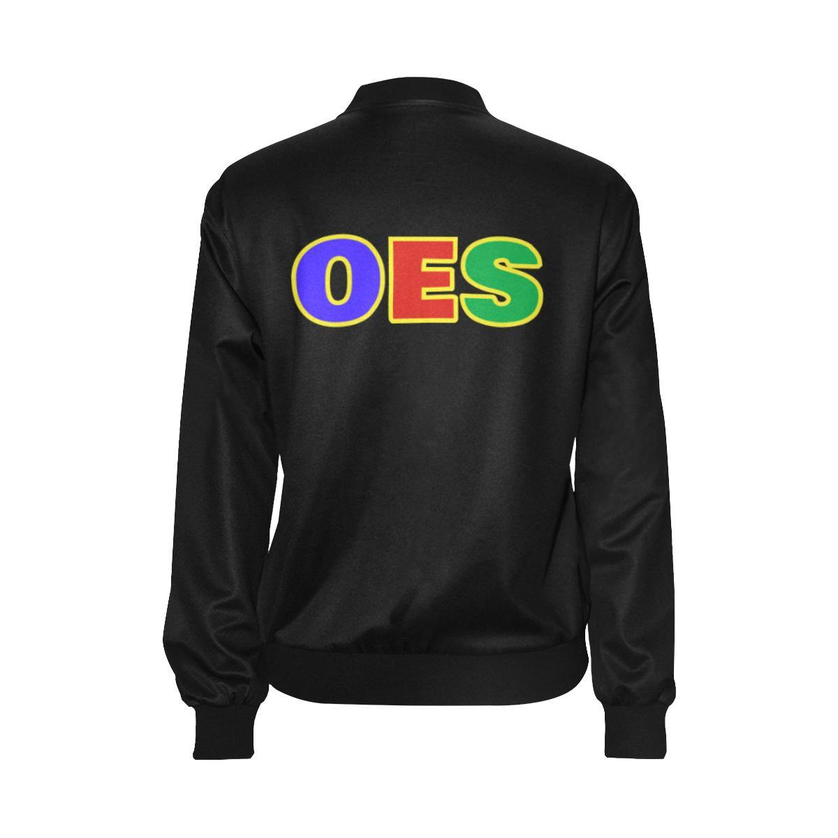 OES LOVE BLACK Bomber Jacket - Strong Girl Tees