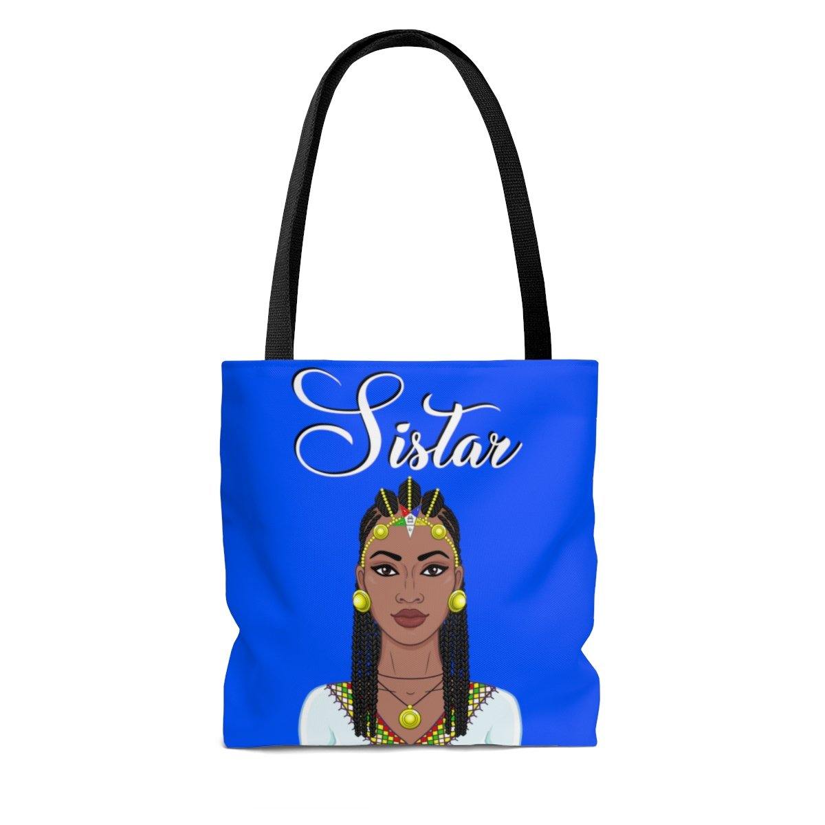 Order of Eastern Star // Eastern Star clothing // OES Sistar Tote Bag - Blue - Strong Girl Tees
