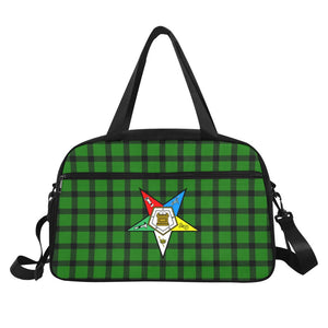 OES Green Grid Travel Bag