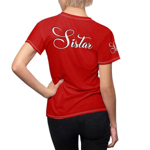 Order of Eastern Star // Eastern Star clothing // OES Sistar tee - Red - Strong Girl Tees