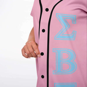 Sigma Beta Xi  Pink Baseball Jersey Dress – Strong Girl Tees