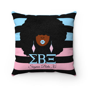 Sigma Beta Xi | Beautiful Lady Square Pillow