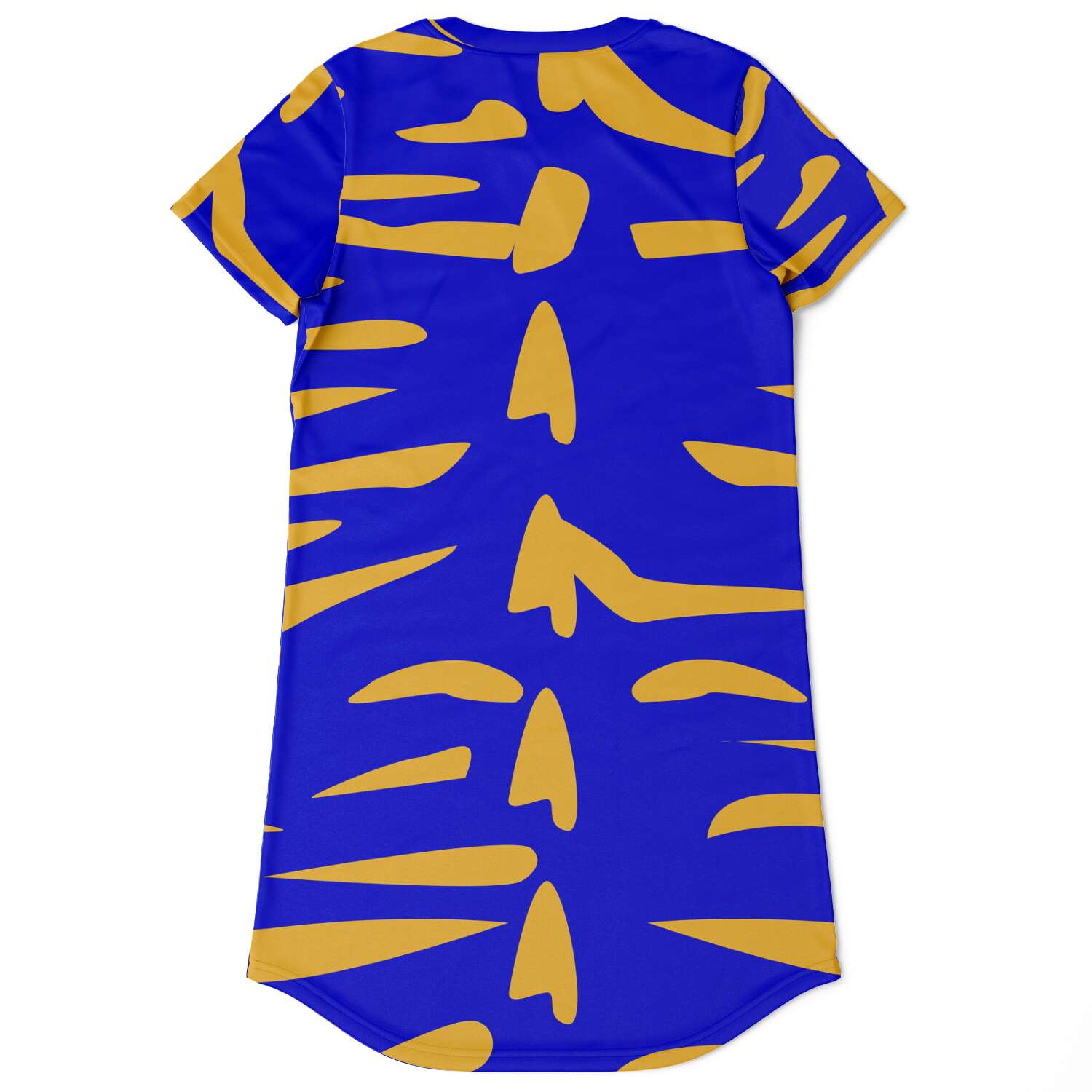 Trends Blue and Gold Dash T-shirt Dress