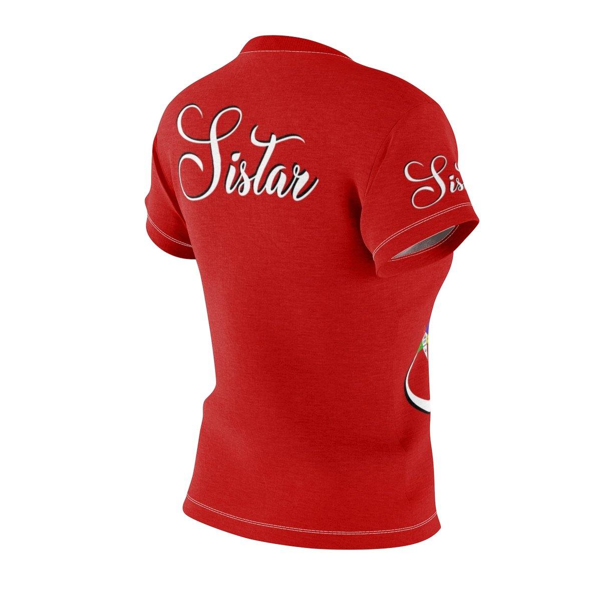 Order of Eastern Star // Eastern Star clothing // OES Sistar tee - Red - Strong Girl Tees